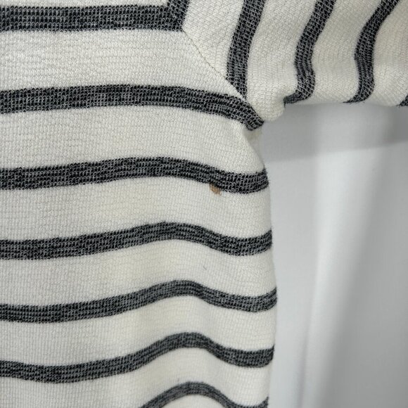 SCOTCH & SODA *Flawed* Men's Gray White Striped Long Sleeve Henley Shirt Size XL - Picture 8 of 9